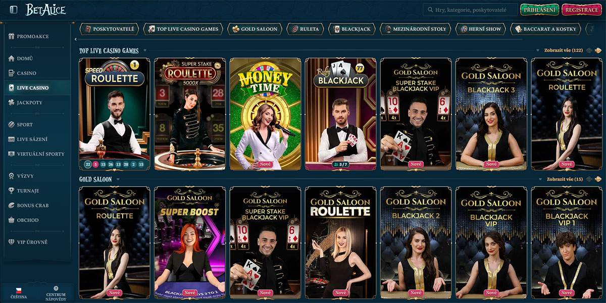 BetAlice Casino Live Casino Games