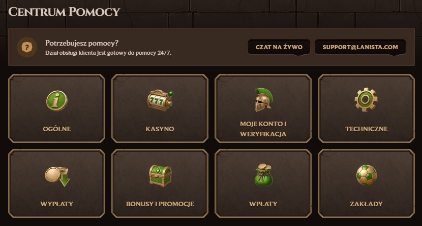 Obsługa klienta Lanista