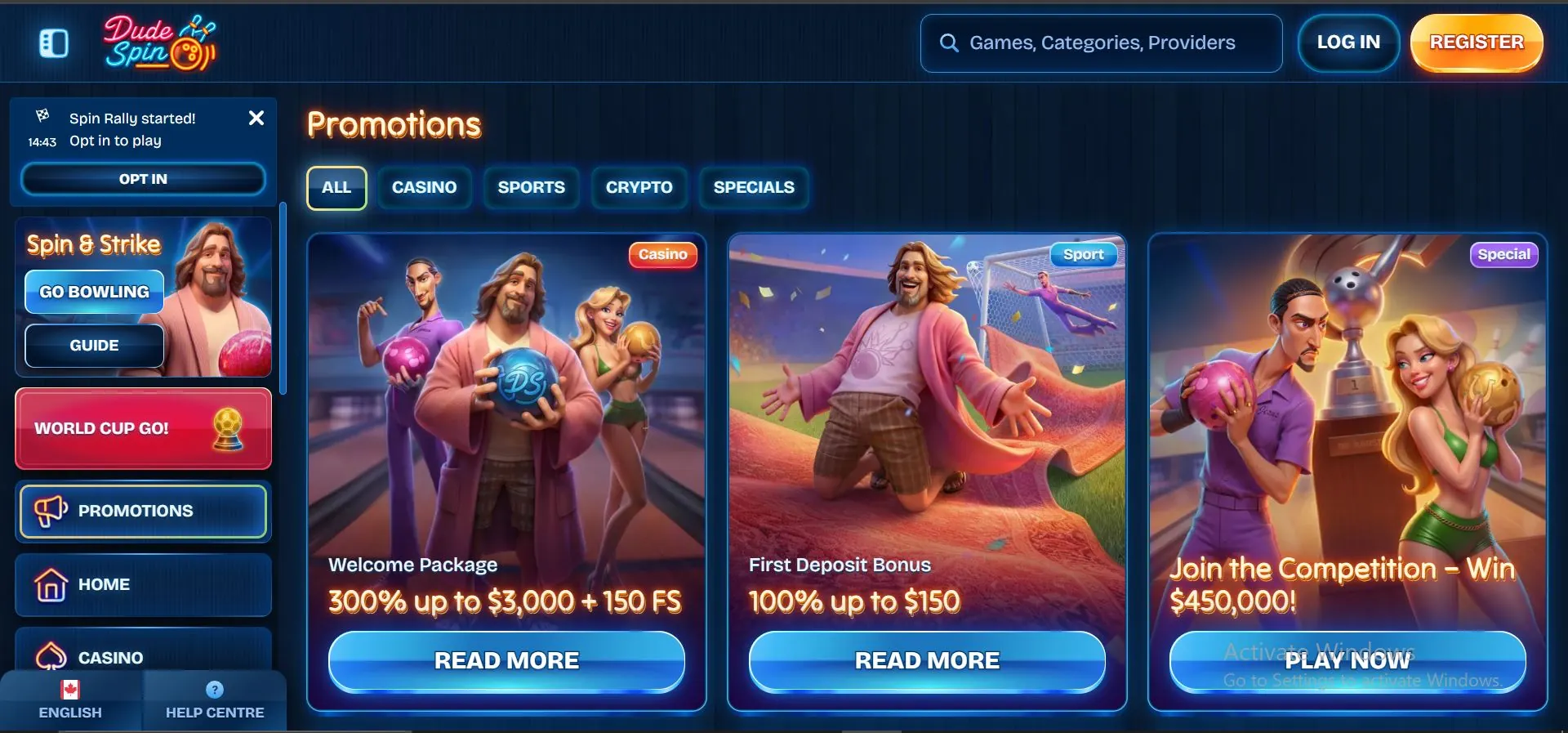 promocje w dudespin casino