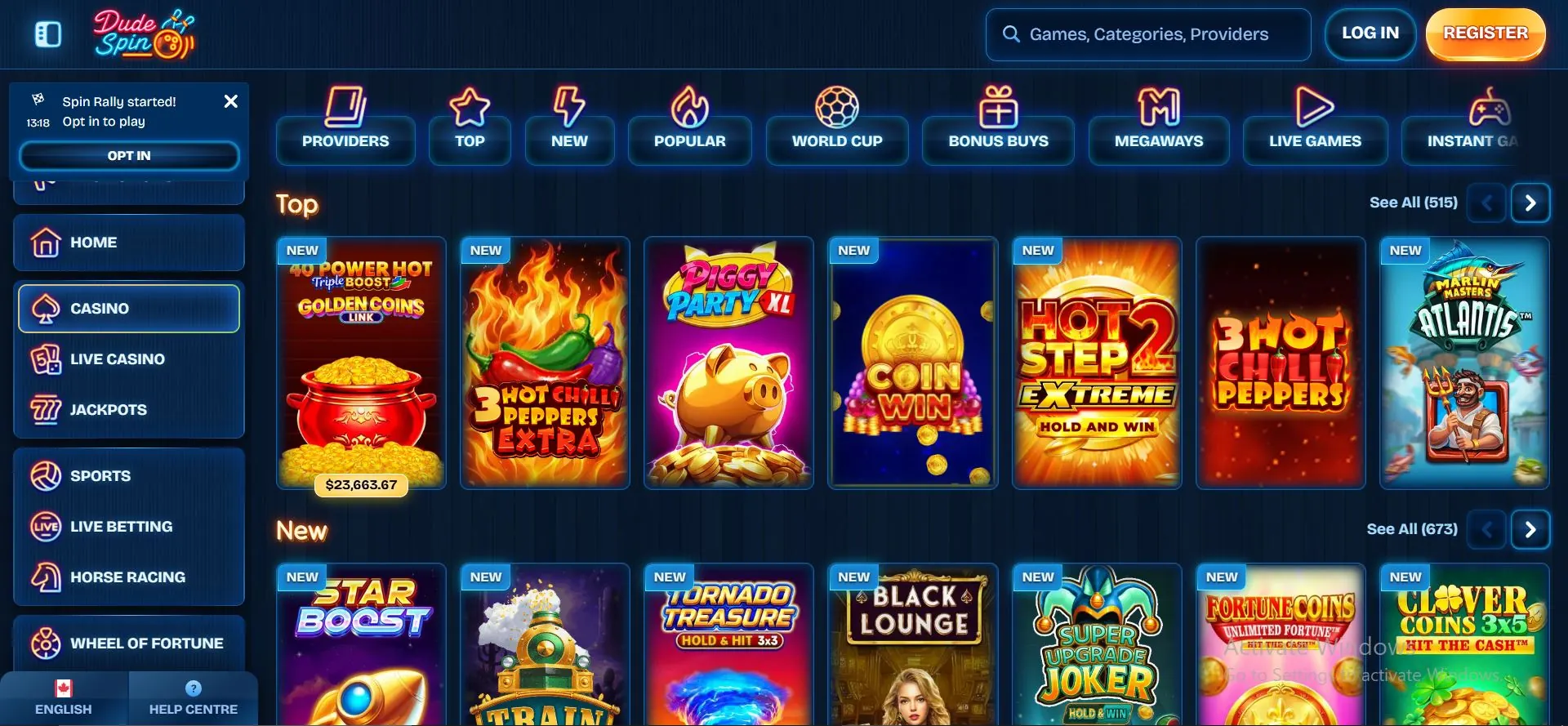 dudespin casino slot games