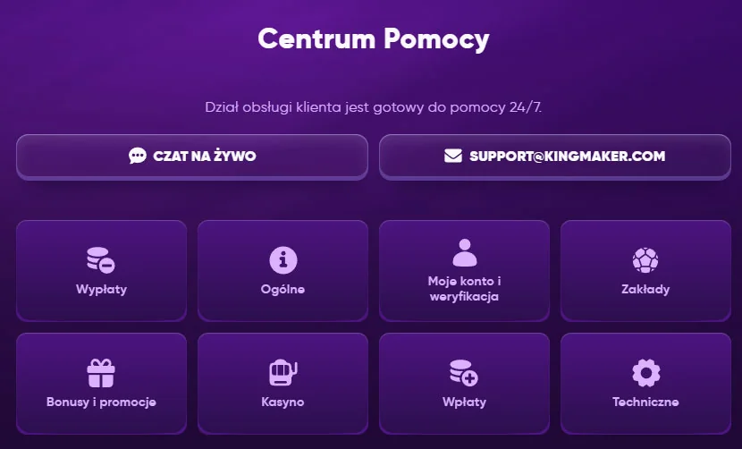 Kingmaker-Casino-Customer-Service