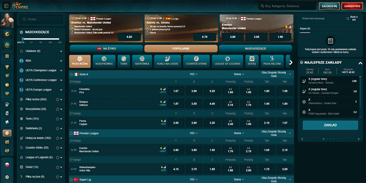 MyEmpire Casino Sports Betting
