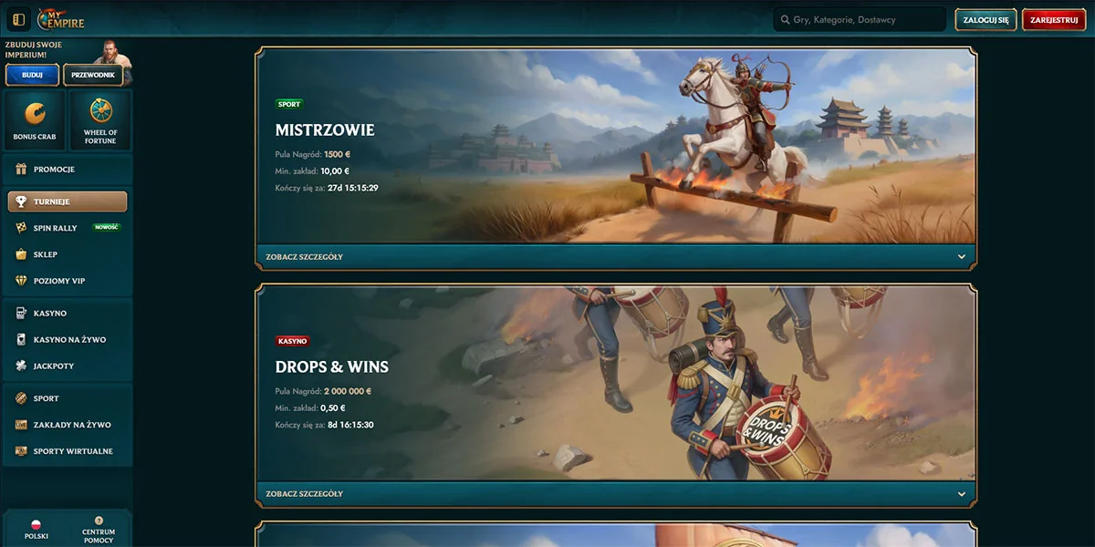 MyEmpire Casino Tournaments