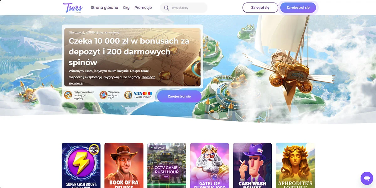 Tsars-Casino-Home-Page